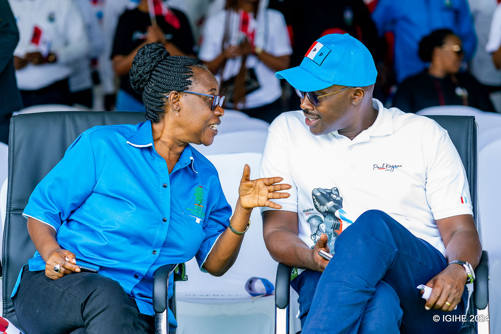 Dr Alvera Mukabaramba uyobora Ishyaka PPC aganira na Guverineri w'Intara y'Iburasirazuba, Pudence Rubingisa