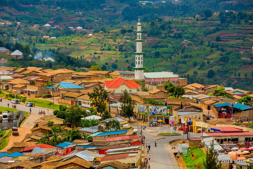Ifoto igaragaza mu murenge wa Nyamabuye mu karere ka Muhanga