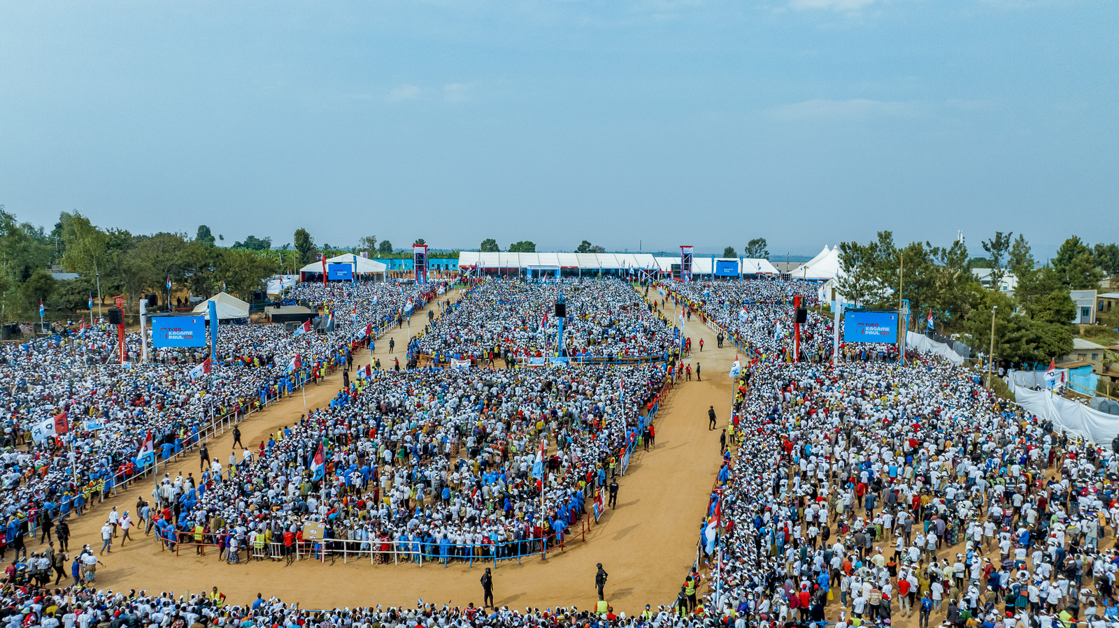 Abasaga ibihumbi 260 ni bo bitabiriye ibikorwa byo kwamamaza Paul Kagame wa FPR Inkotanyi kuri Site ya Kindama mu Karere ka Bugesera