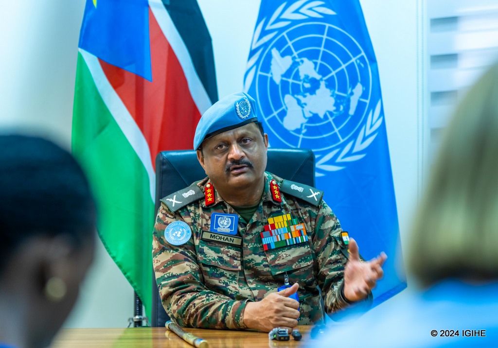 Umugaba w’Ingabo za Loni ziri mu butumwa bwo kugarura amahoro muri Sudani y’Epfo, UNMISS, Lt Gen Mohan Subramanian, yashimye umuhate w'Ingabo z'u Rwanda muri ubu butumwa