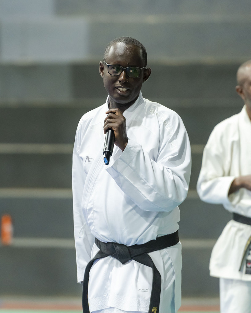 Rurangayire Guy uyobora JKA Rwanda, aha ikaze abitabiriye aya mahugurwa
