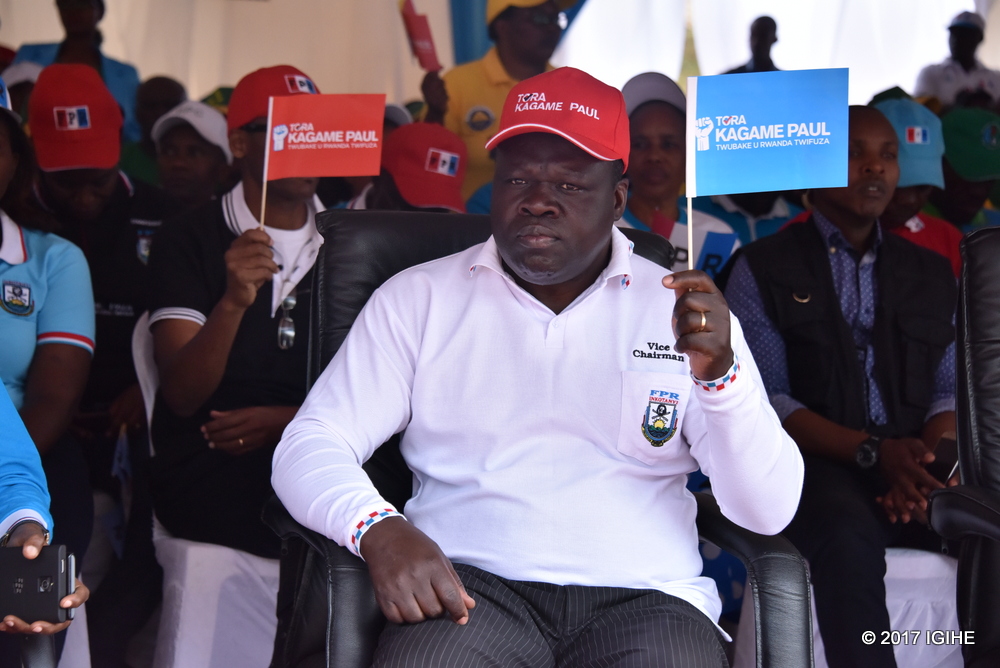 Vice Chairman w'Umuryango wa FPR Inkotanyi, Christophe Bazivamo na we yaherekeje Paul Kagame kwiyamamaza