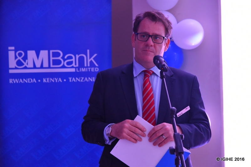 Umuyobozi mukuru wa I&M Bank Rwanda, Robin Bairstow, yatangaje ko u Rwanda ari igihugu cyorohereza abashaka gushora imari