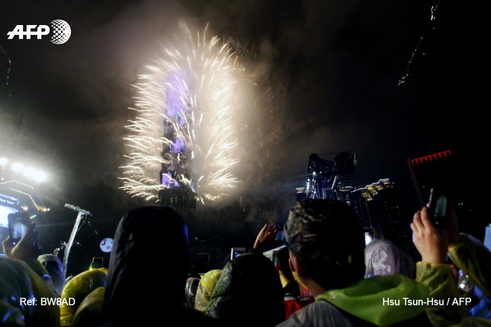 Mu mujyi wa Taipei muri Taiwan ni hamwe mu ho abaturage babo bishimiye 2019 mbere y’abandi