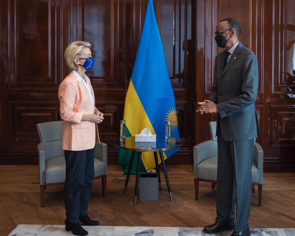 Ursula yatangaje ko we na Perezida Kagame bagiranye ibiganiro byiza