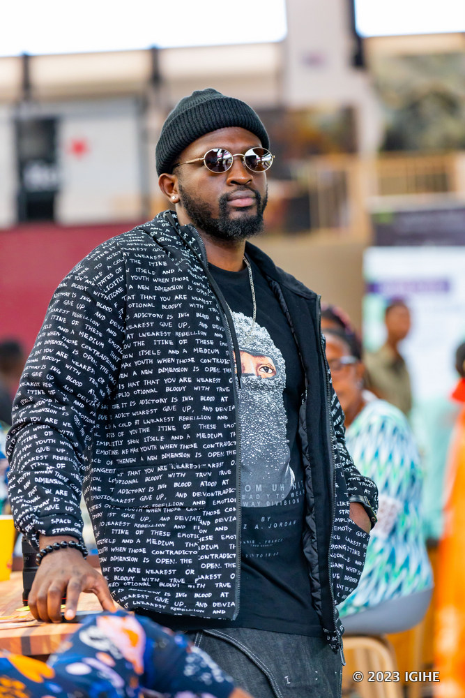Etienne umwe mu bagize itsinda rya Symphony Band yari yitabiriye iki gikorwa