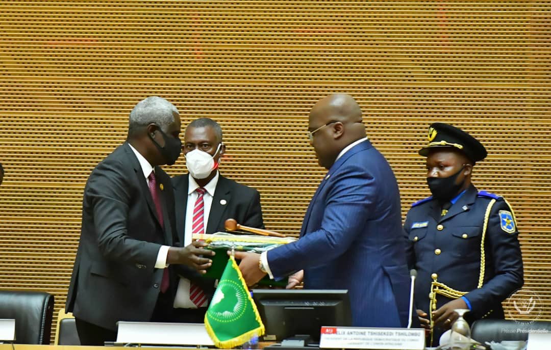 Perezida Tshisekedi yashyikirijwe ububasha bwo kuyobora AU