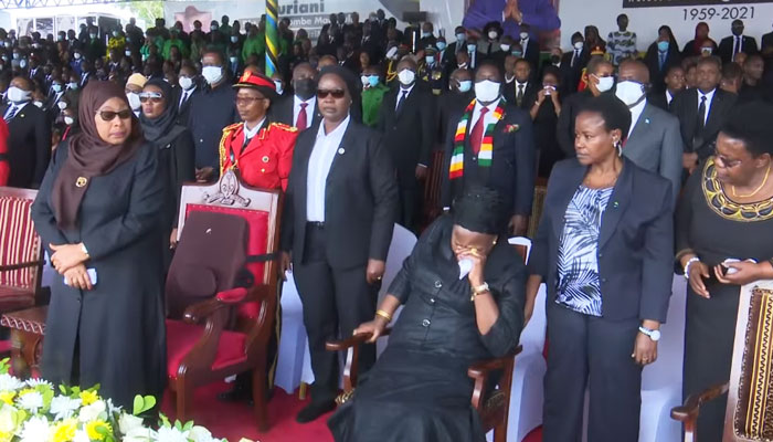 Umugore wa Magufuli yananiwe kwihangana, ikiniga kiramufata ararira
