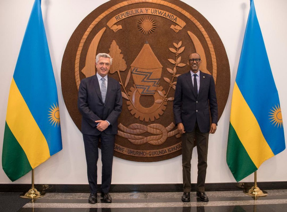 Perezida Kagame yagiranye ibiganiro na Filippo Grandi uyobora UNHCR ku Isi