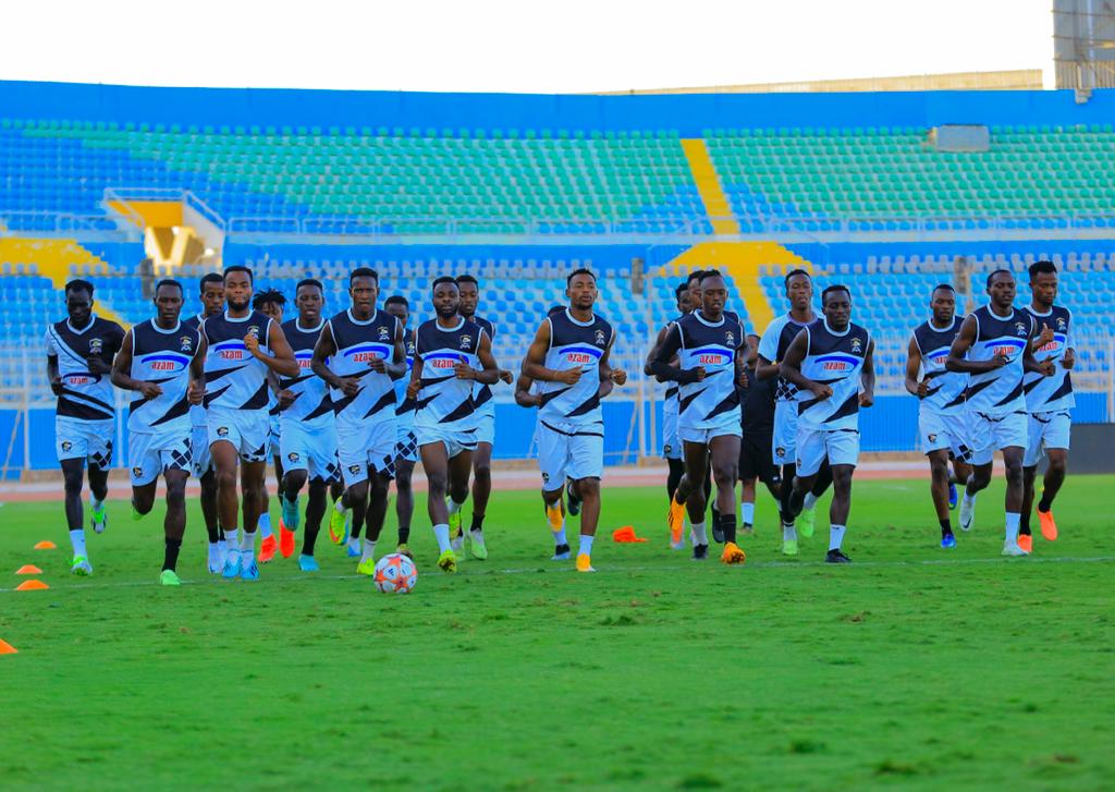 APR FC yakoze imyitozo ya nyuma mbere yo kwakirwa na Pyramids FC yo mu Misiri