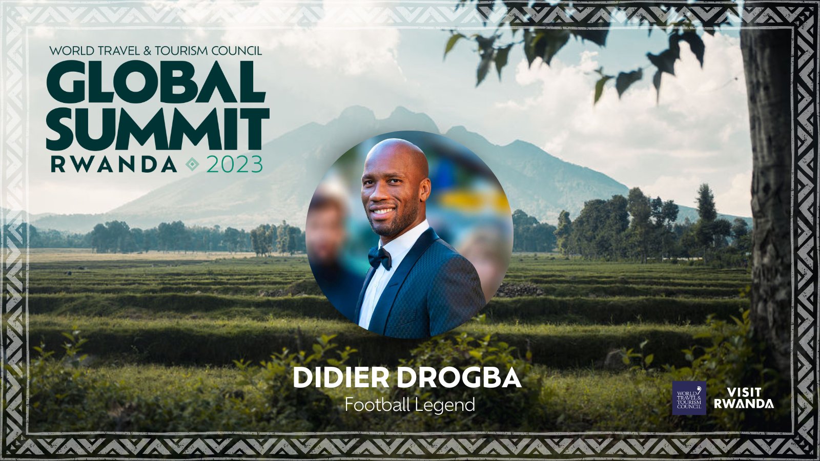 Didier Drogba ategerejwe i Kigali mu Nama y’Ikigo Mpuzamahanga cy’Ubukerarugendo (World Travel & Tourism Council (WTTC)