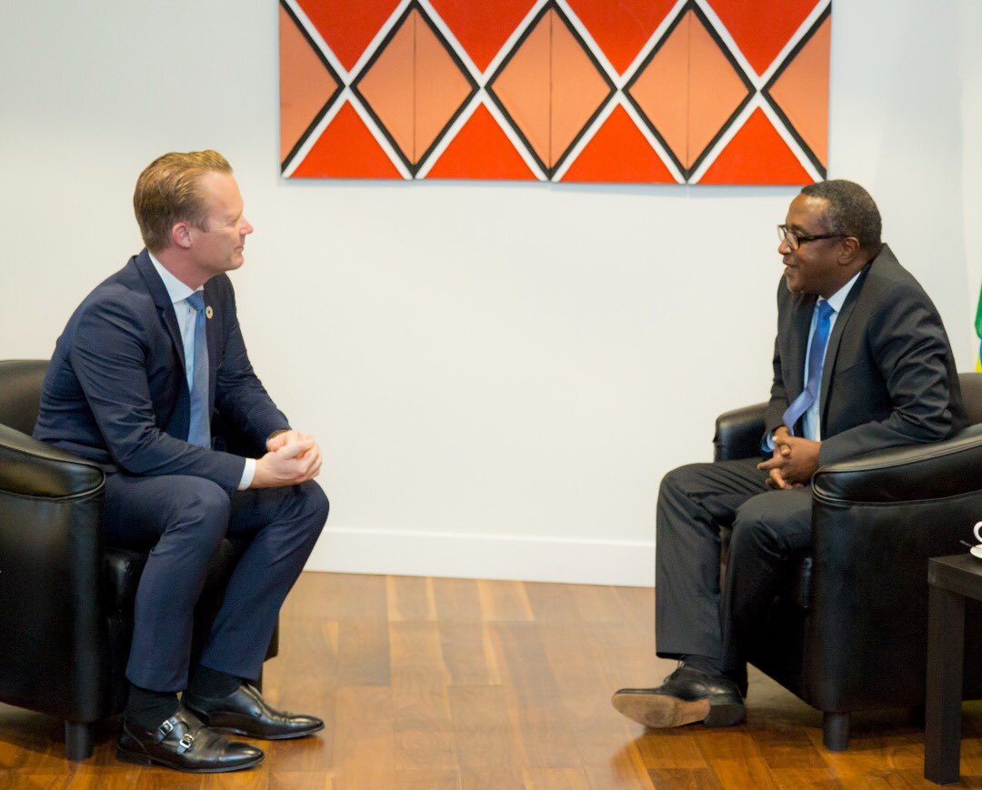 Minisitiri w'Ububanyi n'Amahanga wa Denmark, Jeppe Kofod ni umwe mu bagiranye ibiganiro na Minisitiri Vincent Biruta