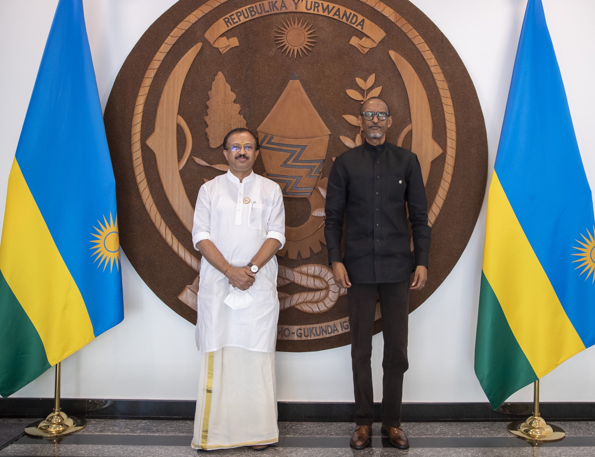 Perezida Paul Kagame yagiranye ibiganiro na Minisitiri wungurije w’Ububanyi n’Amahanga w’u Buhinde, Shri V. Muraleedharan