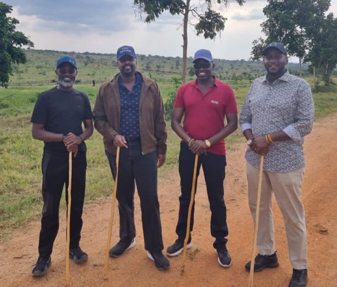 Bamwe mu baje baherekeje Gen Muhoozi mu ruzinduko arimo mu Rwanda