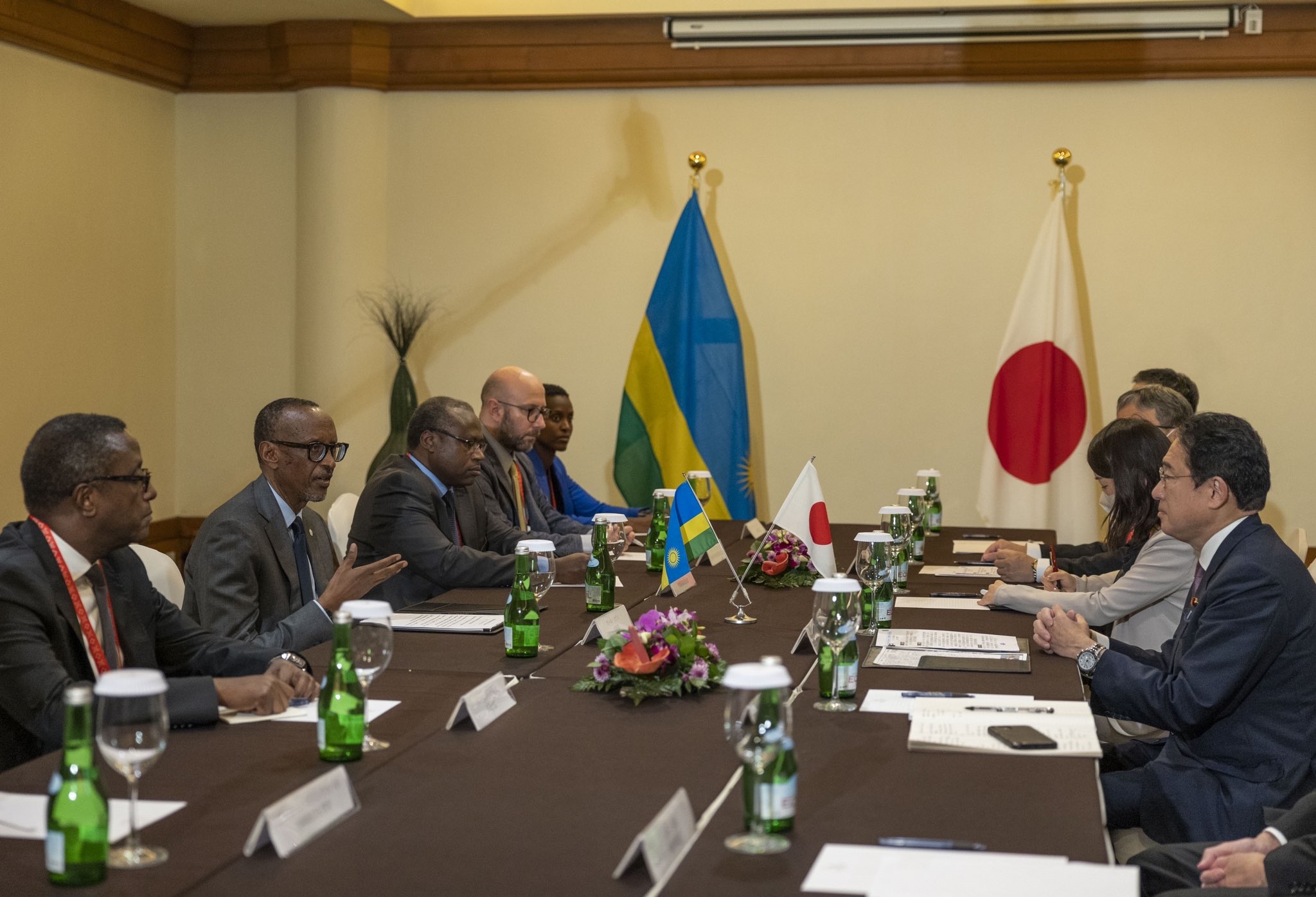 Ibiganiro hagati ya Perezida Kagame na Fumio Kishida bigamije gushimangira umubano mwiza hagati y'u Rwanda n'u Buyapani