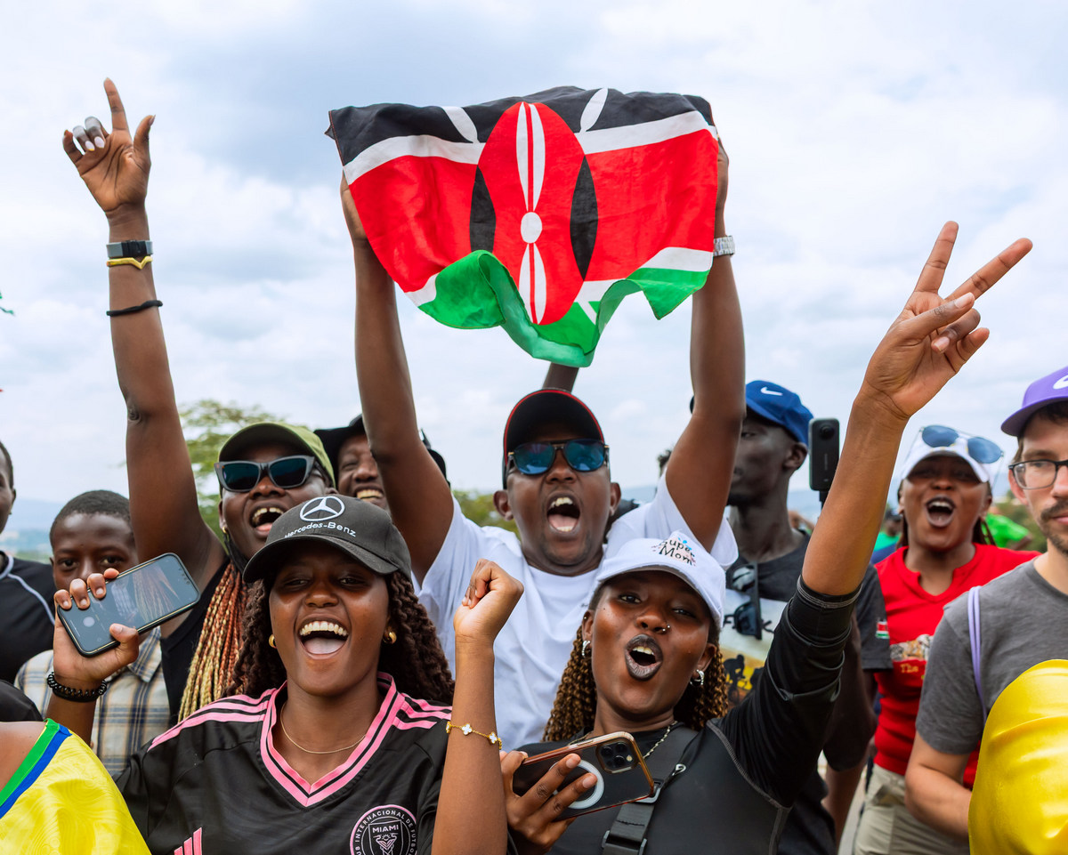 Abo muri Kenya na bo bishimiye kureba abasiganwa muri Shampiyona y'Isi y'Amagare mu mihanda ya Kigali