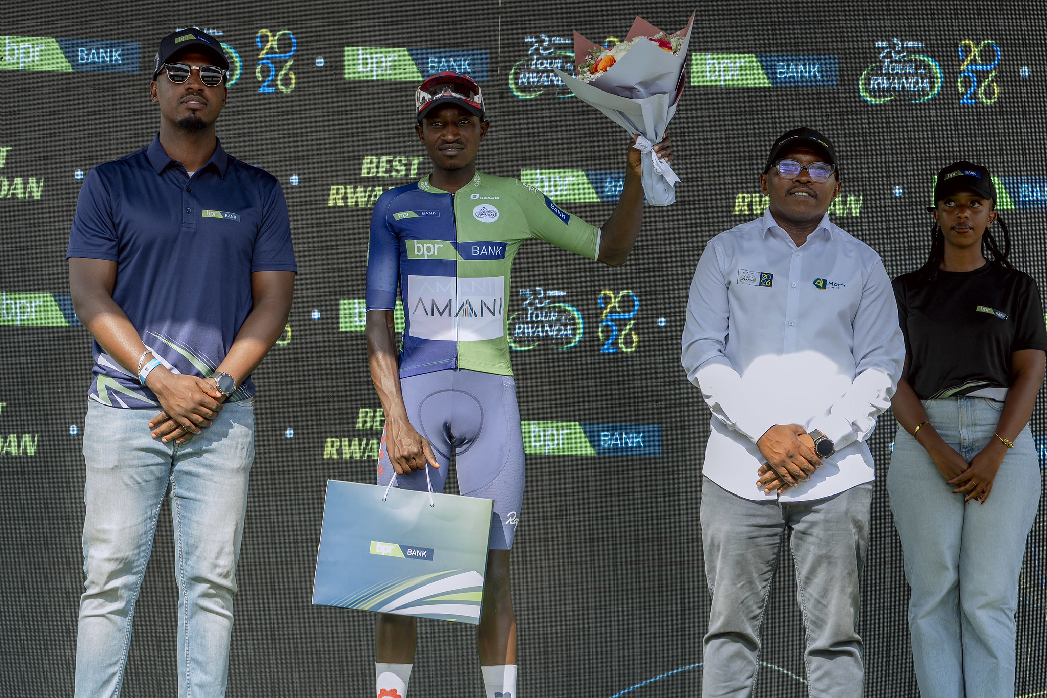 Niyonkuru Samuel wabaye Umunyarwanda mwiza mu agace ka gatatu ka Tour du Rwanda yahize gutwara iri rushanwa