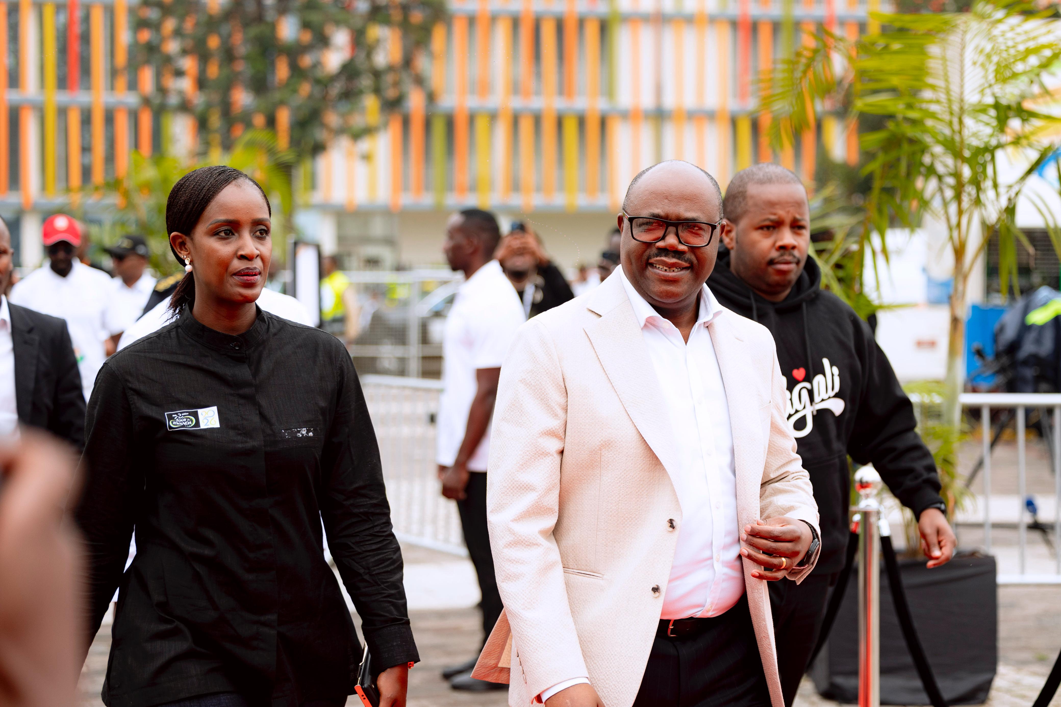 Minisitiri w’Intebe Dr. Nsengiyumva Justin, Umuyobozi w'Umujyi wa Kigali, Dusengiyumva Samuel na Minisitiri wa Siporo, Nelly Mukazayire bageze KCC
