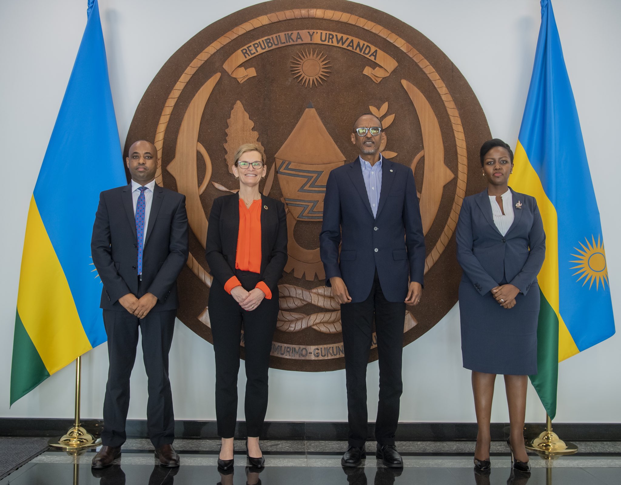 Perezida Kagame na Doreen Bogdan-Martin baganiriye ku nama mpuzamahanga yiga ku ikoranabuhanga iteganyijwe muri Kamena 2022