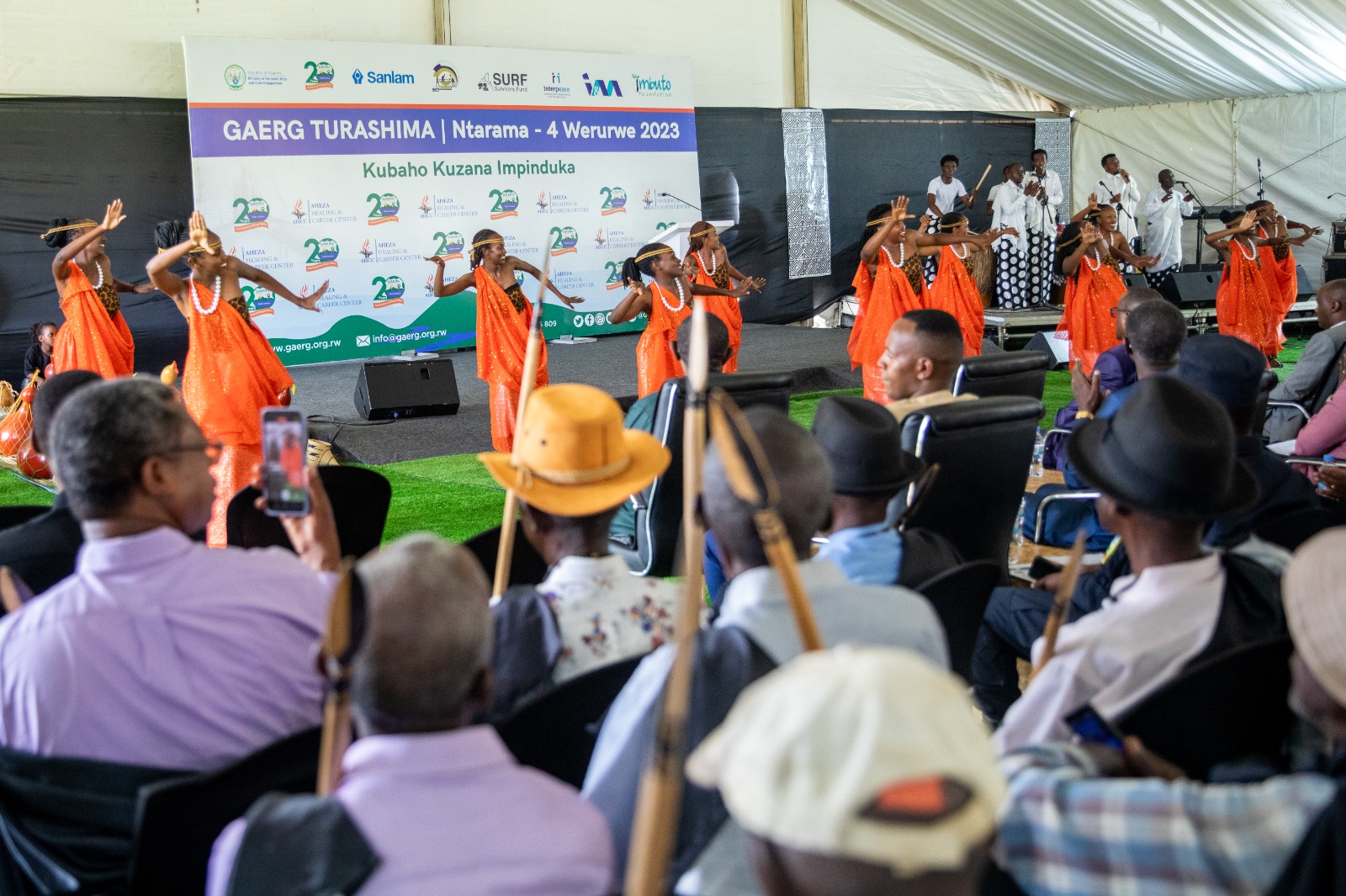 Abagize umuryango wa GAERG bateraniye hamwe mu gikorwa bise Turashima, ndetse no kwizihiza imyaka 20 uyu muryango umaze ukora