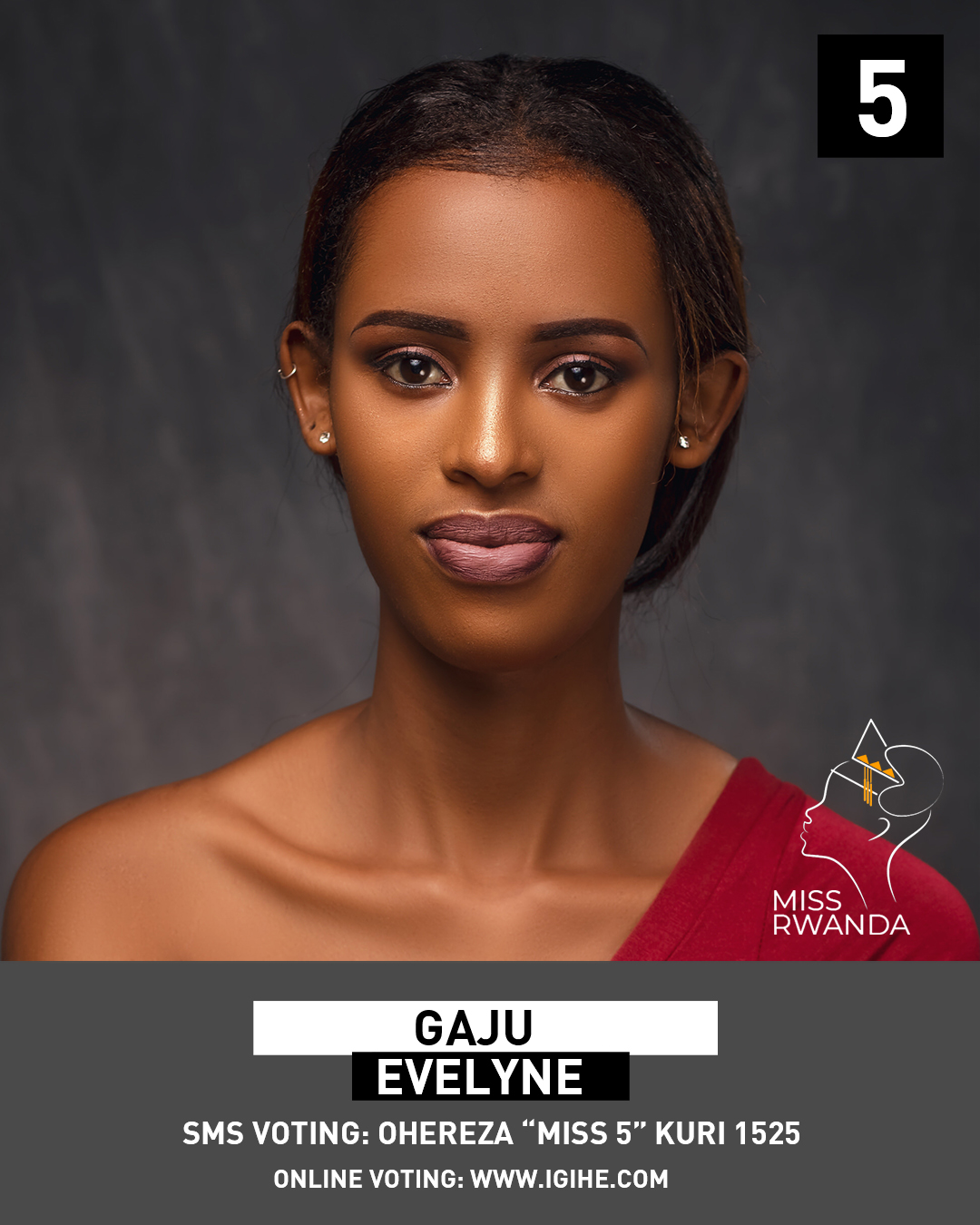 Uko washyigikira Gaju Evelyne mu irushanwa rya Miss Rwanda 2021