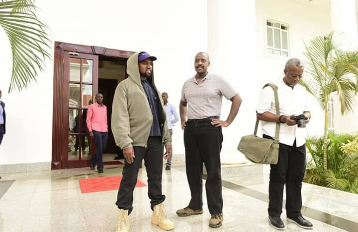 Muhoozi ni umwe mu bantu babonanye na Kanye West usigaye witwa Ye ubwo yari muri Uganda
