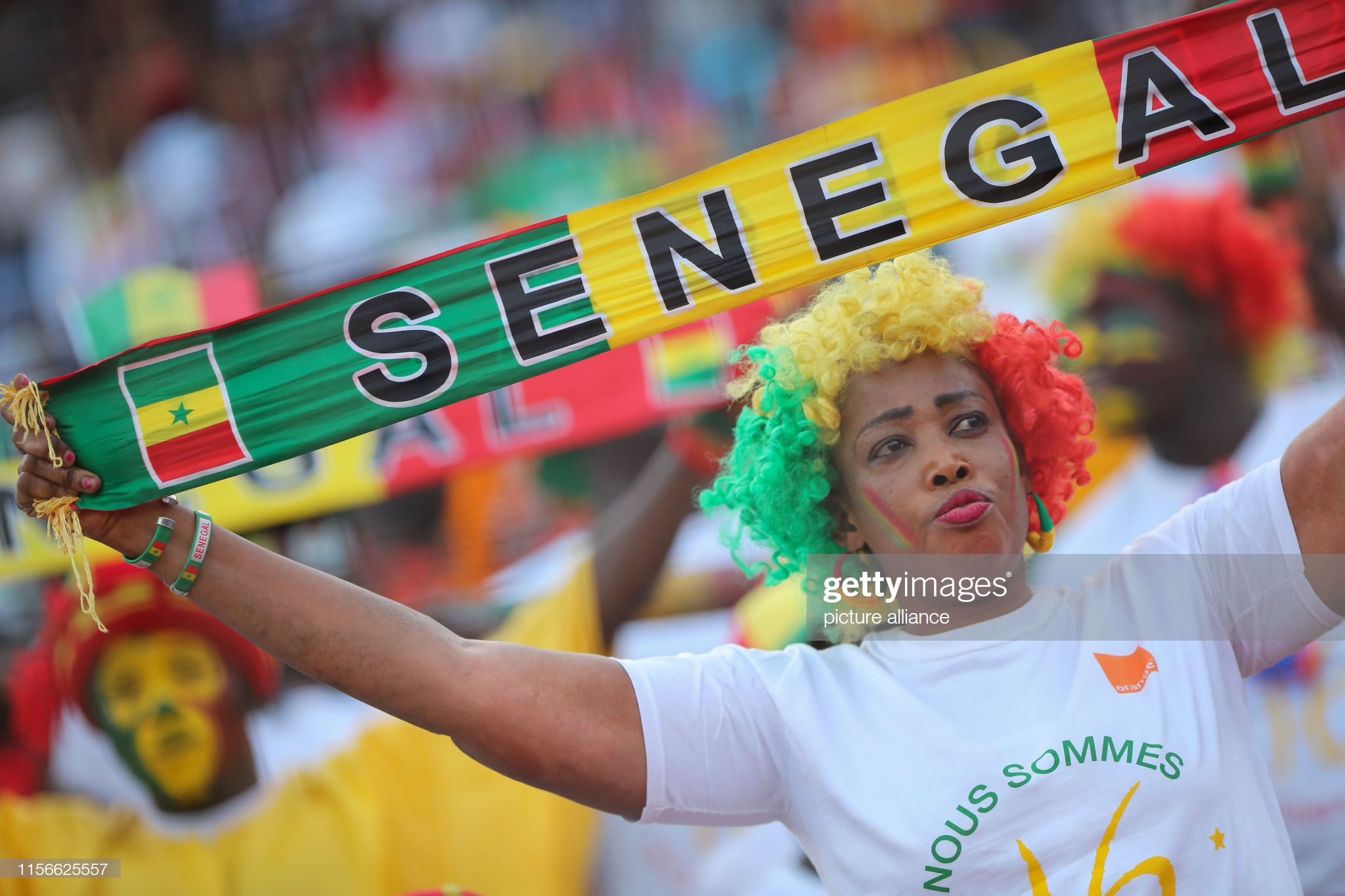 Abanya-Senegal na bo bari baje gushyigikira ikipe yabo