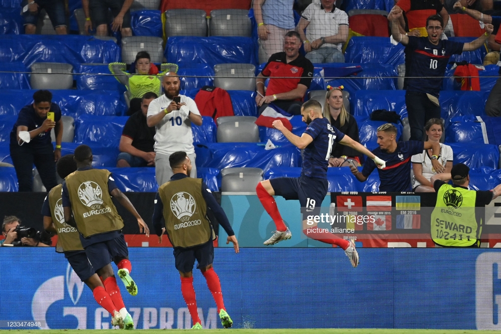Karim Benzema yari azi ko yongeye gutsindira u Bufaransa nyuma y'imyaka itandatu, ariko igitego cye kirangwa