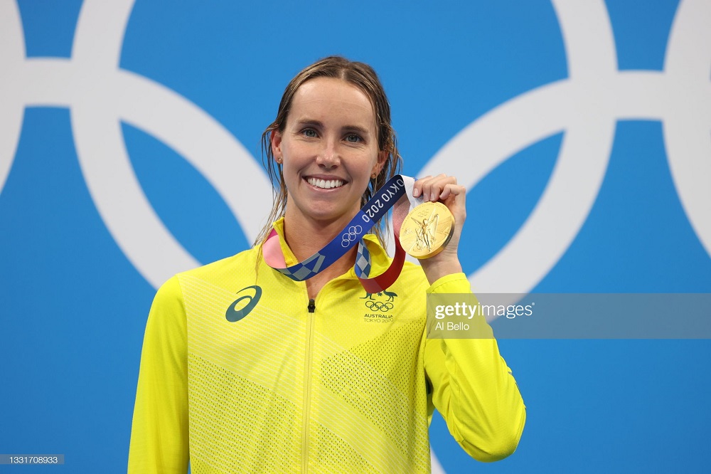 Umunya-Australia, Emma McKeon yabaye umugore wa mbere ukina umukino wo Koga wegukanye imidali irindwi mu Mikino Olempike imwe