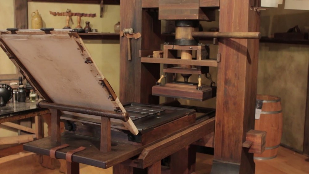 Imashini yatangiye gukoreshwa n'Umudage Gutenberg