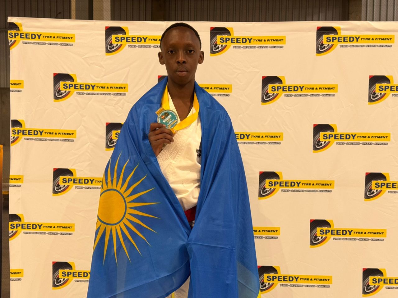 Twagirumukiza Salvien yegukanye imidali ibiri ya Zahabu muri iri rushanwa ryabereye muri Namibia