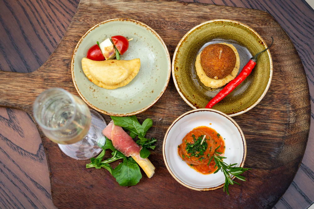 Hari Arancini, imboga n'imbuto bitandukanye