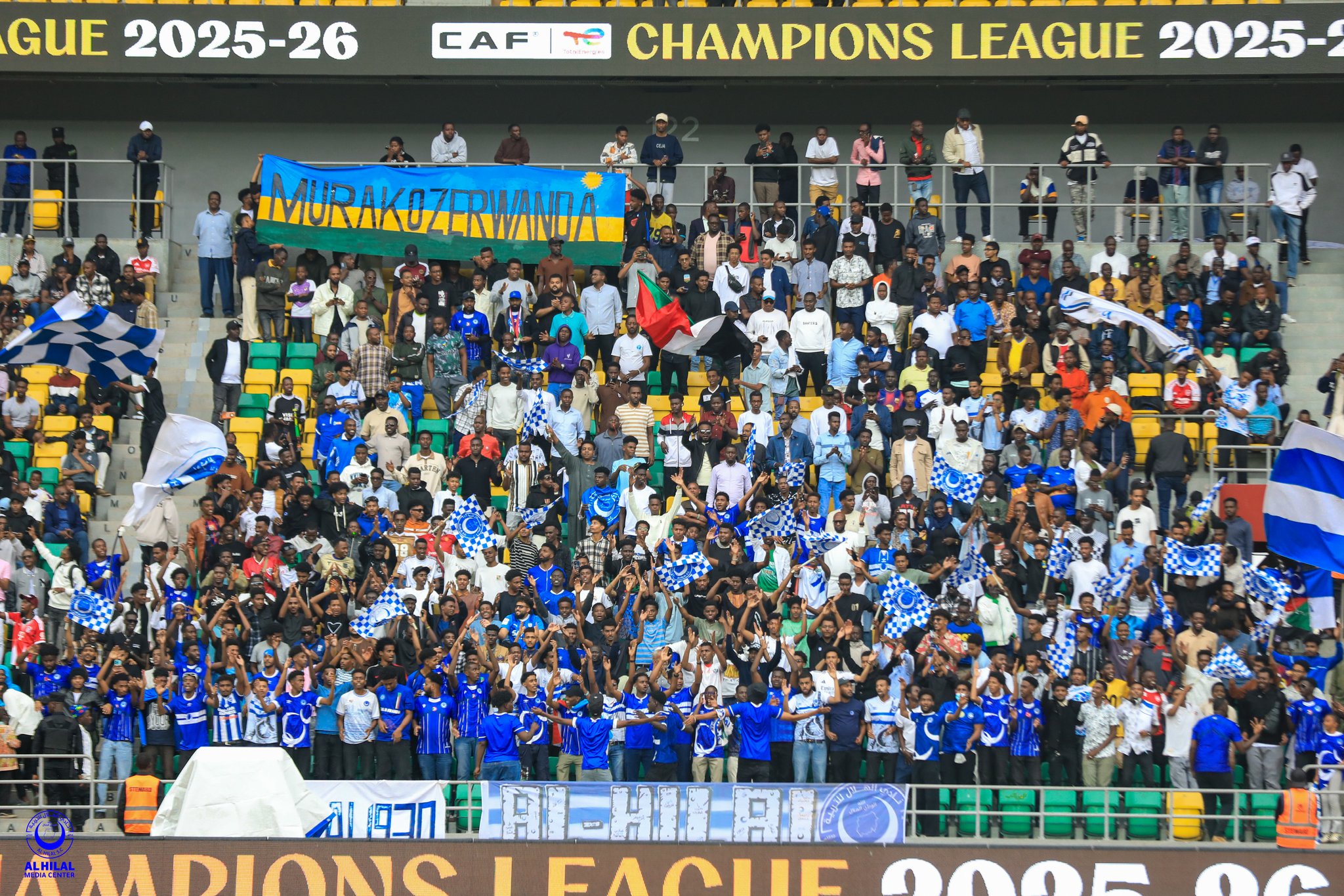 Abanyarwanda bifatanyije n'Abanya-Sudani baba mu Rwanda gufana Al Hilal SC