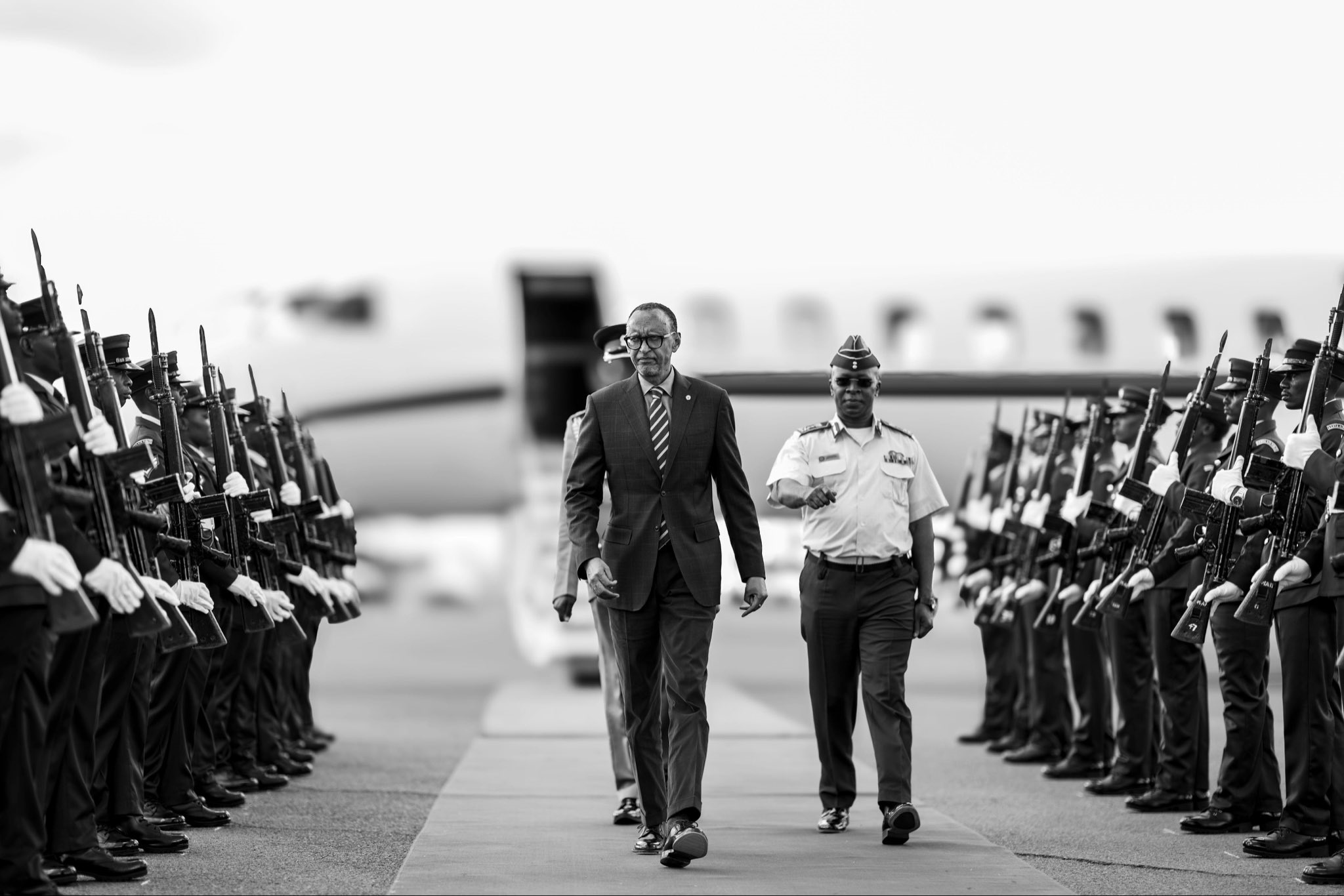 Perezida Kagame ubwo yari ageze muri Kenya