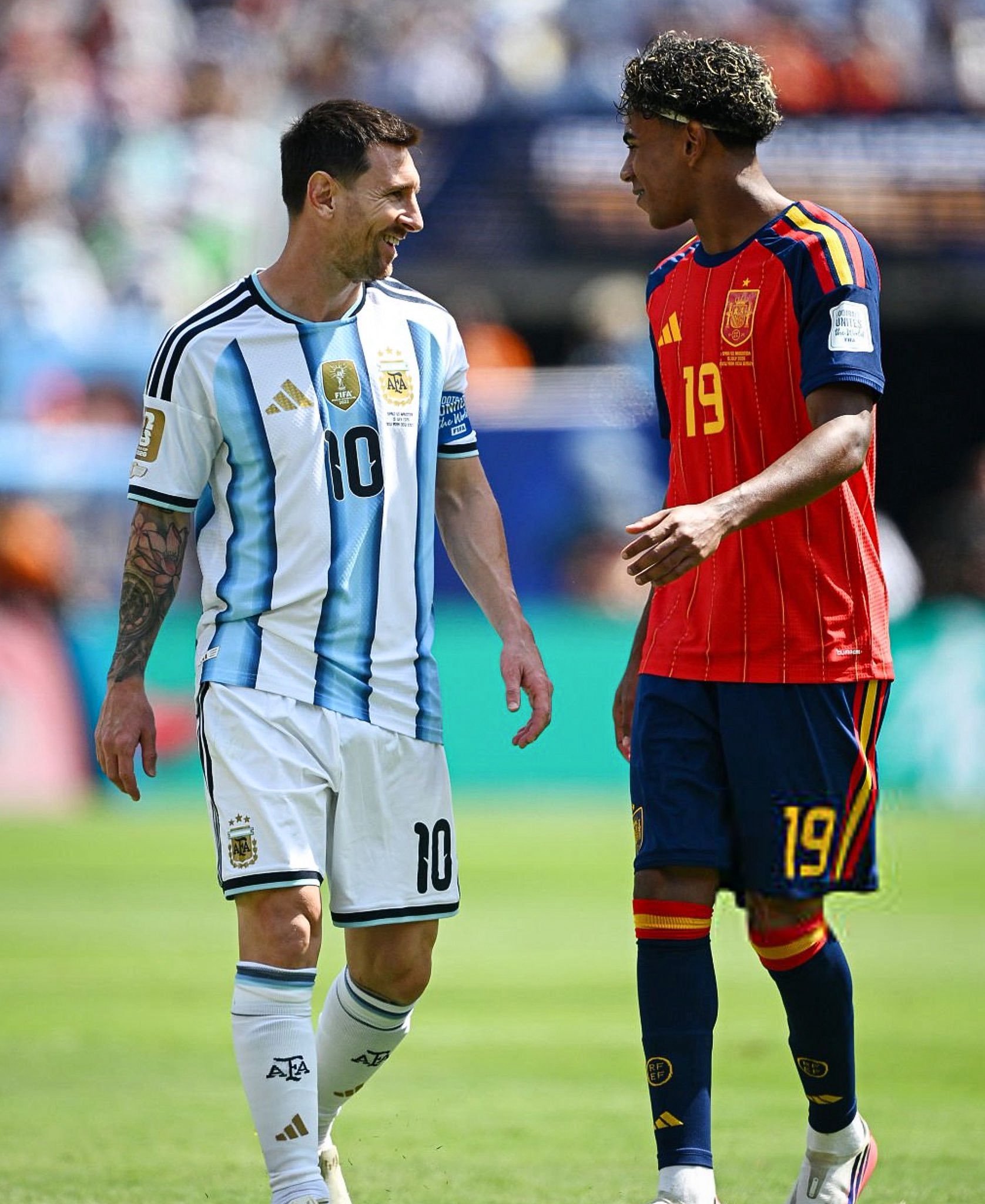 Argentine na Espagne zasoje igice cya mbere zinganya 0-0