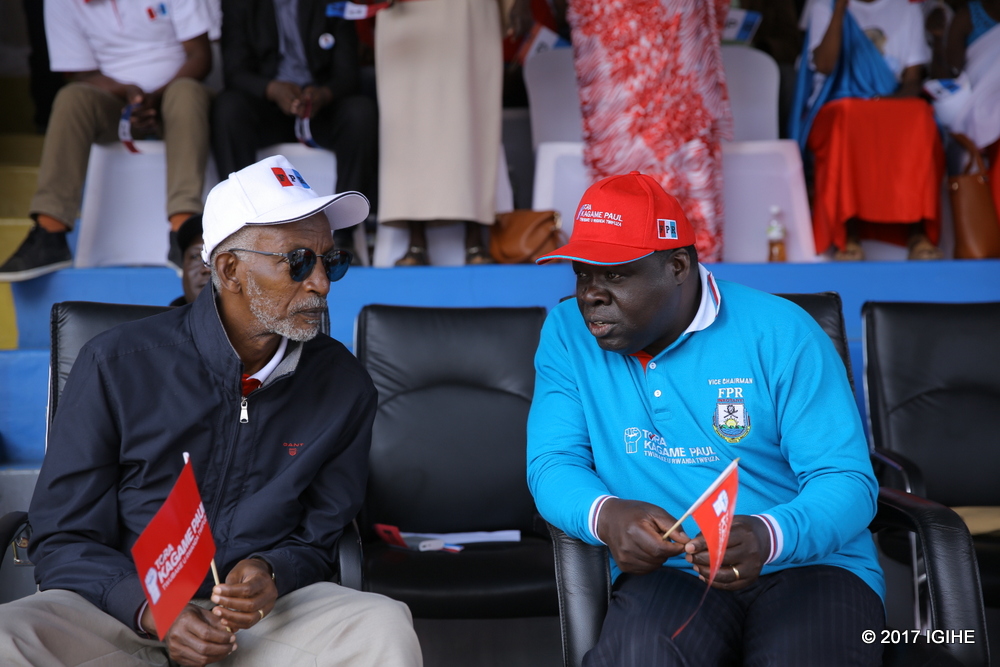Umunyamabanga Mukuru wa FPR Inkotanyi, Ngarambe François na Vice Chairman wawo, Christophe Bazivamo i Burera