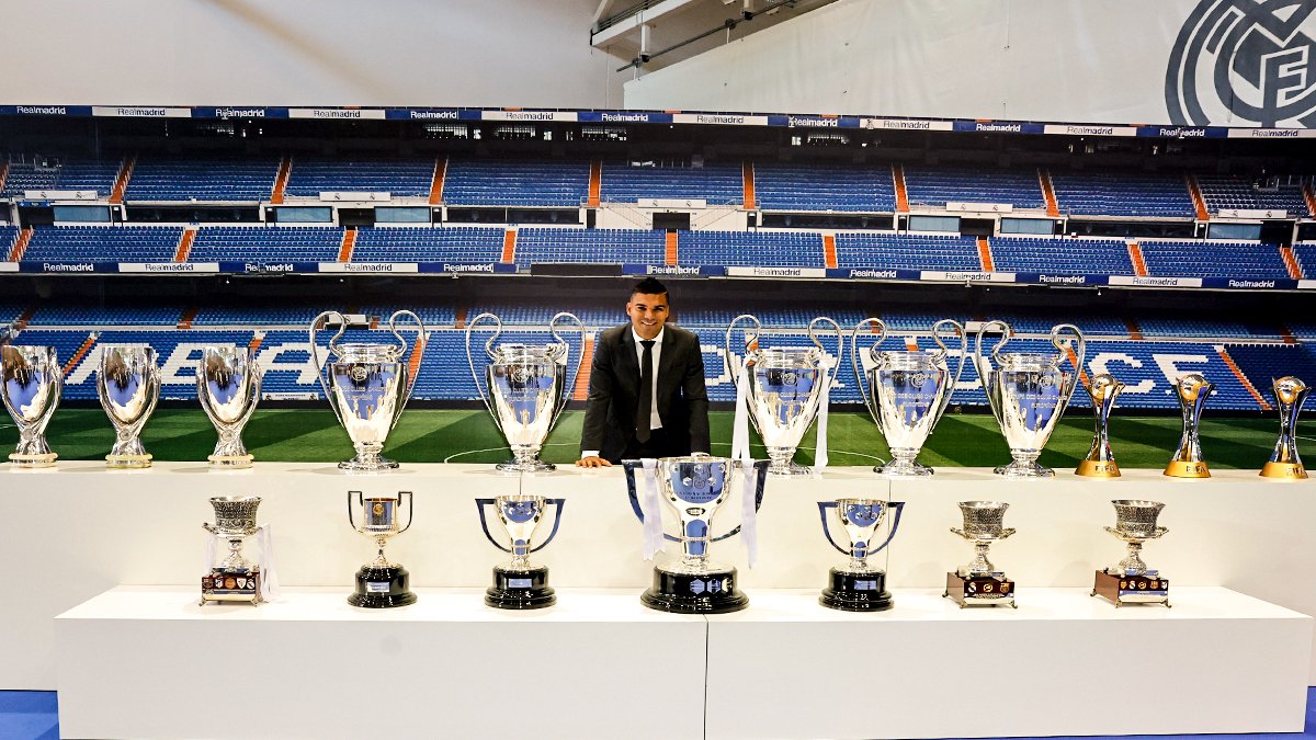 Ibikombe byose ikipe ya Real Madrid yatwaye iri kumwe na Casemiro
