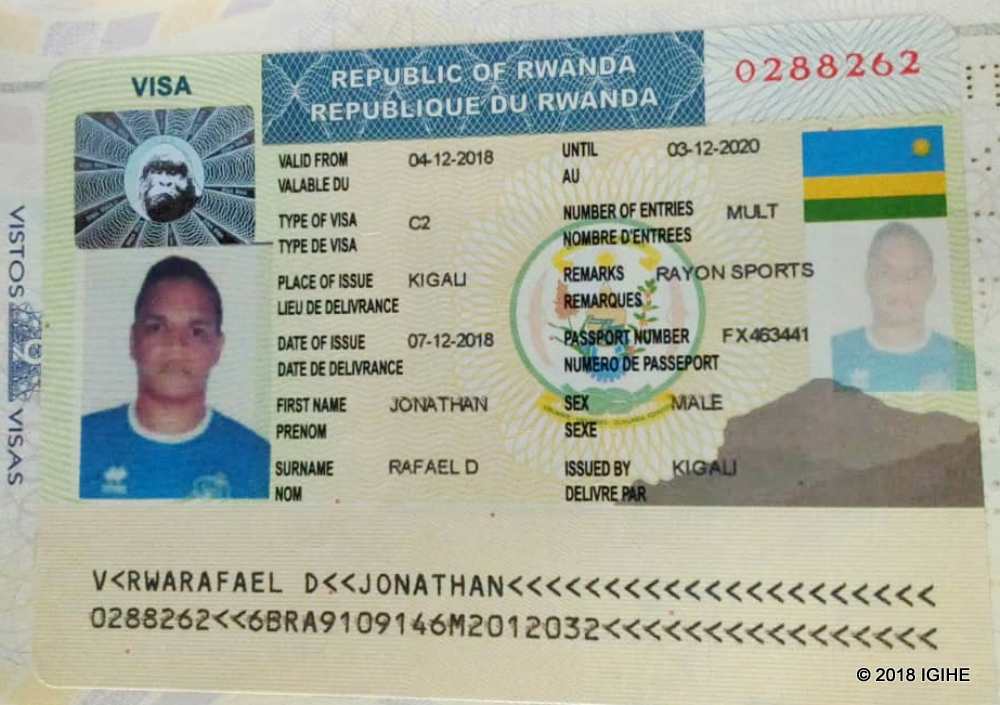 Da Silva yabonye icyangombwa kimwemerera gukorera mu Rwanda