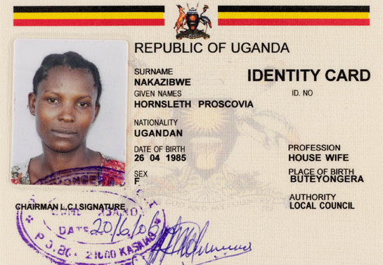 Ikarita Ndagamuntu ya Uganda ikoranye ikoranabuhanga