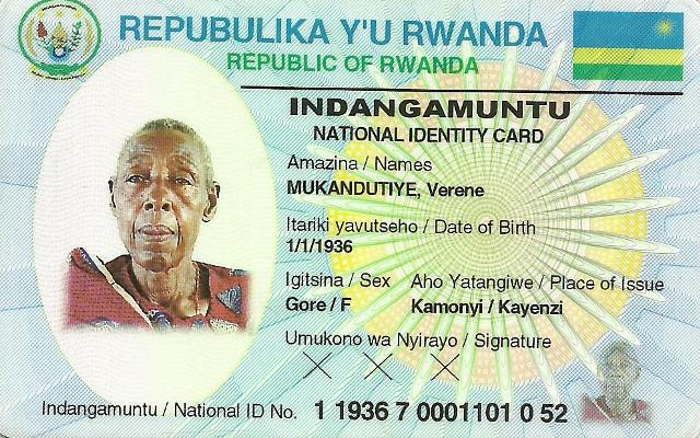 Indangamuntu ya Mukandutiye Verene