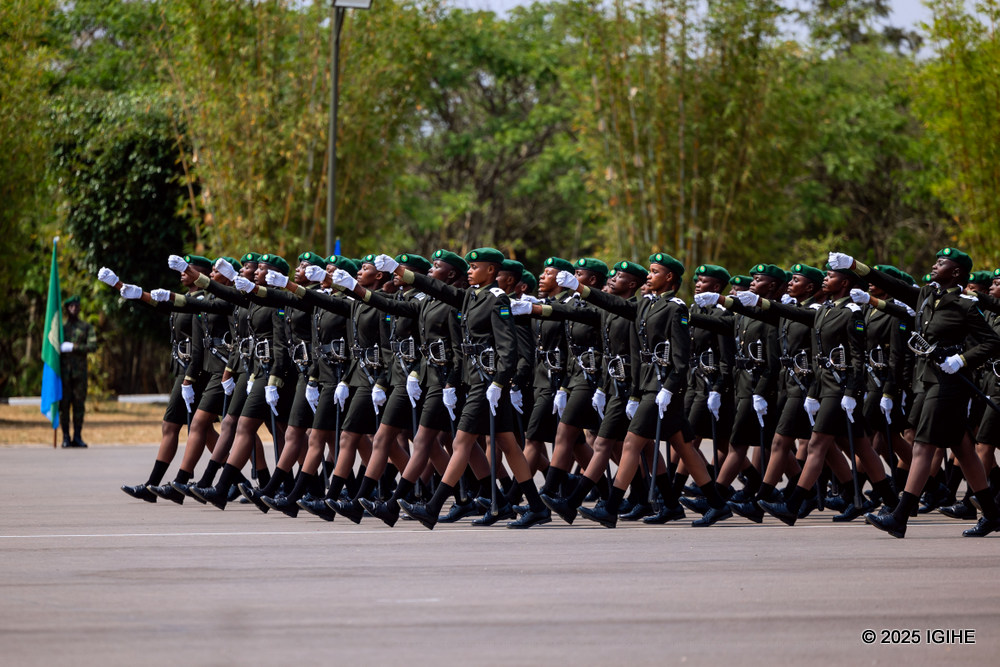 Abakobwa 117 bashya binjiye mu Ngabo z'u Rwanda zikomeje kwimakaza ihame ry'uburinganire