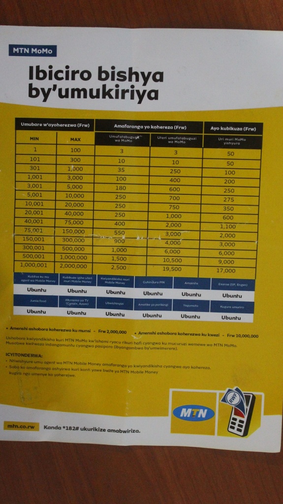 Ibiciro bishya MTN yashyizeho ku bakoresha Mobile Money