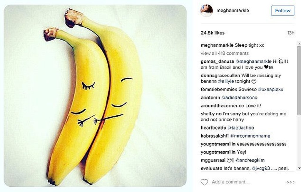 Ifoto Meghan Markle yashyize hanze yuririweho hatangazwa ko ubukwe bwabo bushobora kuzakoreshwamo umutsima ukoze mu muneke