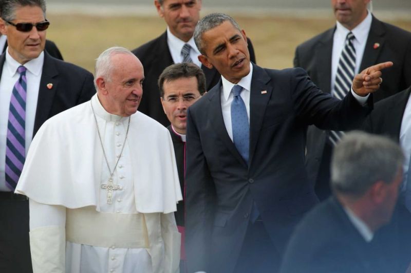 Perezida Obama na Papa Francis
