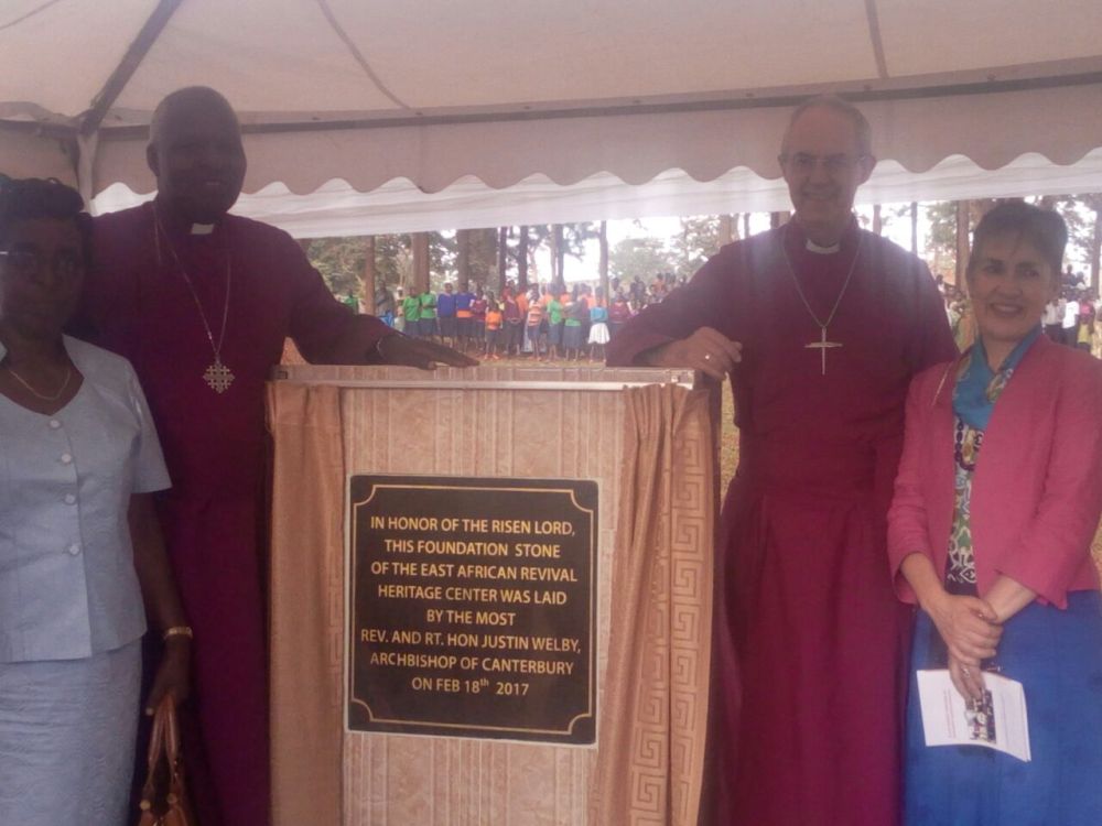 Musenyeri Welby ashyira ibuye ry’ifatizo ahazubakwa ibikorwa bitandukanye by’umurage w’ububyutse mu Rwanda n’ubukerarugendo bushingiye kumyemerere ya Gikiristo i Gahini