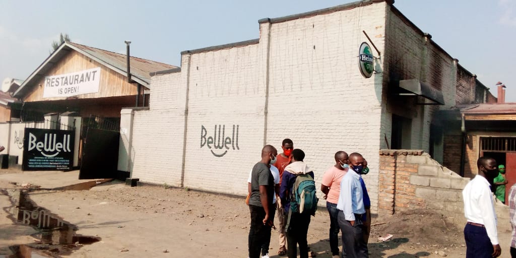 Icyateye inkongi yafashe inyubako izwi nka Bewell Restaurant, ihereye mu Karere ka Musanze mu Murenge wa Muhoza, ahahoze hitwa kuri CINFOP ntikiramenyekana