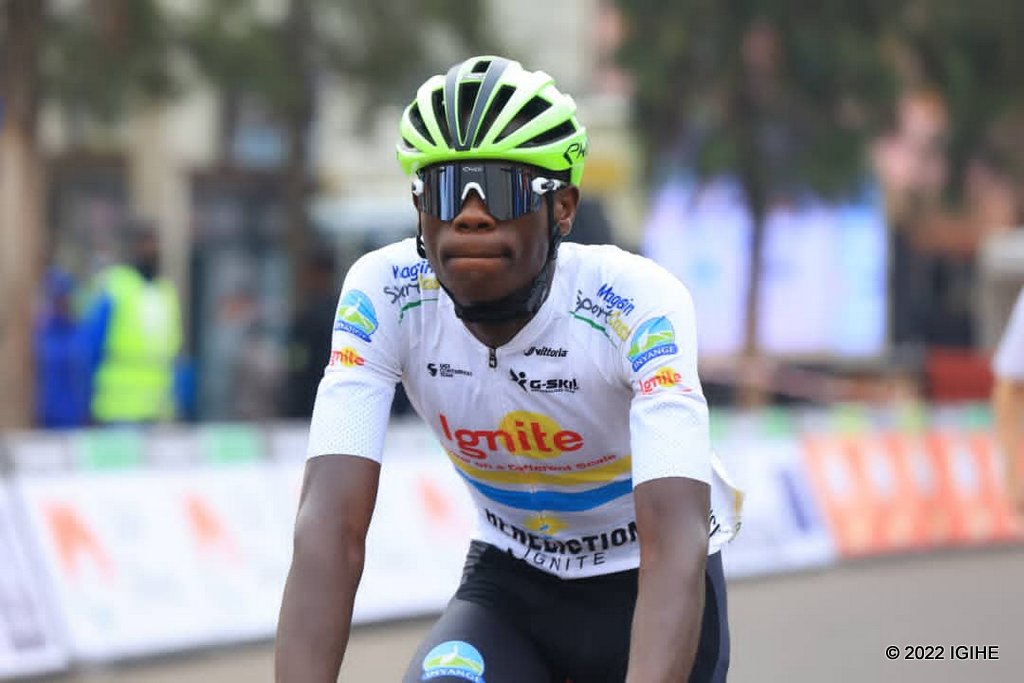 Nsengimana Jean Bosco wa Benediction Ignite ari gukina Tour du Rwanda ku nshuro ya 12