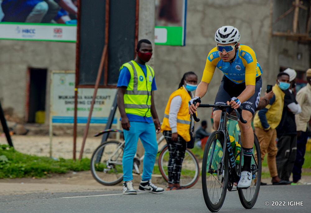 Diege Andre wa Team Coop ubwo isiganwa ryari rigeze i Musanze