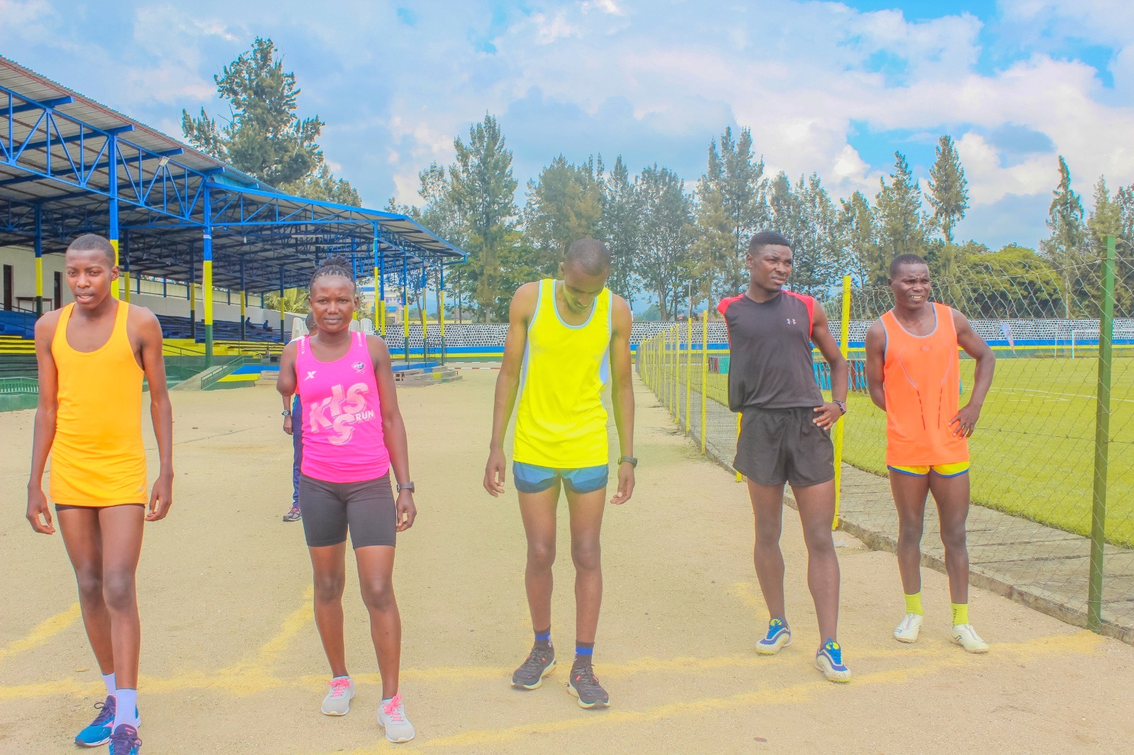 Abakinnyi bitabiriye barushanyijwe mu ntera zitandukanye kuri Stade Ubworoherane