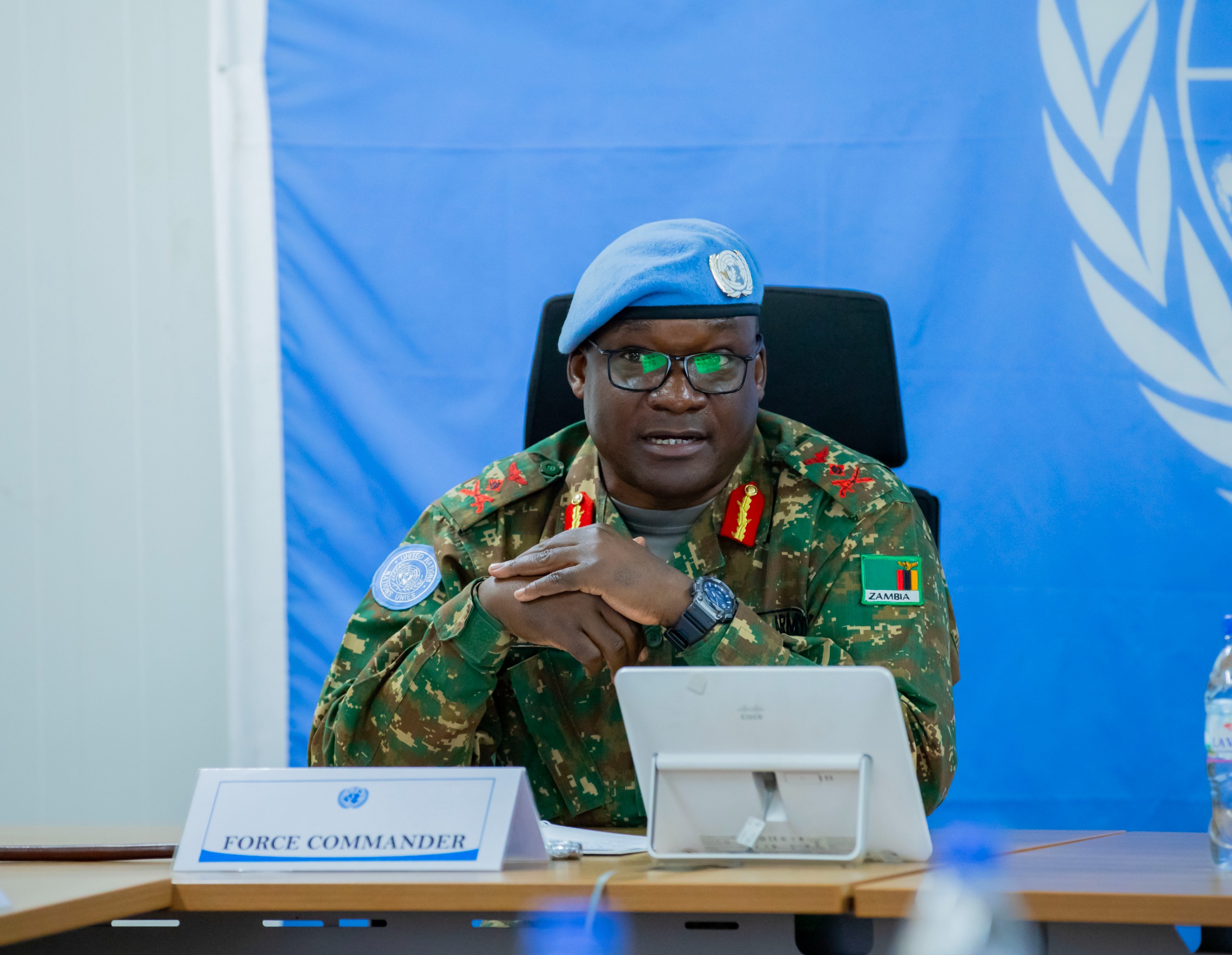 Ukuriye Ingabo ziri mu butumwa bwa Loni muri Centrafrique, Lt Gen Humphrey Nyone, yashimye umusanzu w’Ingabo z’u Rwanda